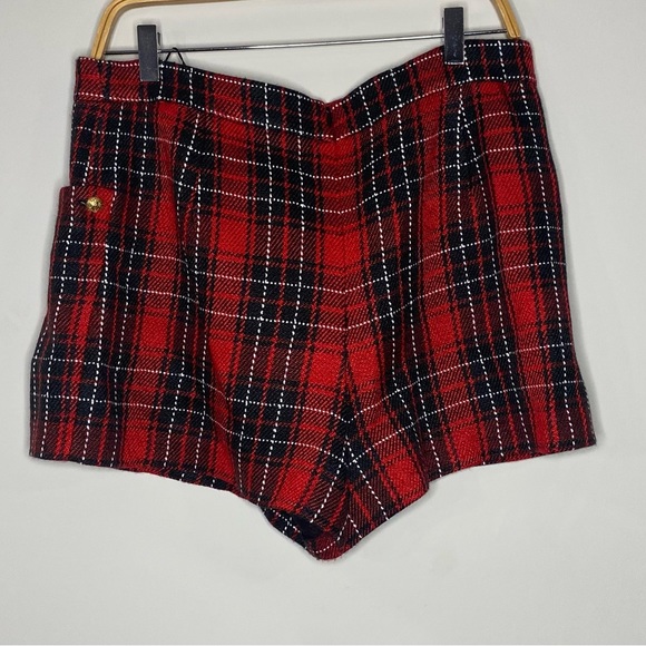 Zara Plaid Tweed Shorts - Picture 2 of 5